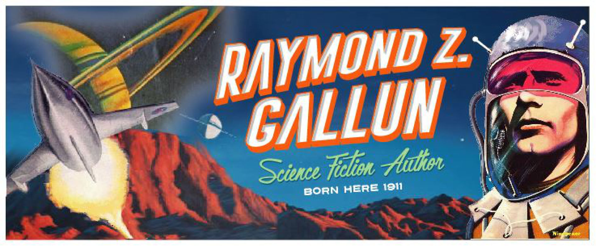 Raymond Gallun mural